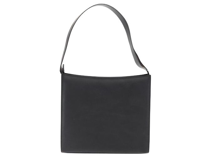 Borsa a Spalla in Pelle Nera e Argento GUCCI 001 3065 Auth ka767 Nero - vista 2