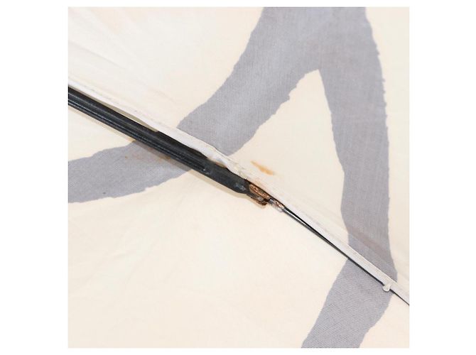 CHANEL Faltregenschirm Camelia Polyester Gold CC Auth 156295 Golden - Ansicht 16