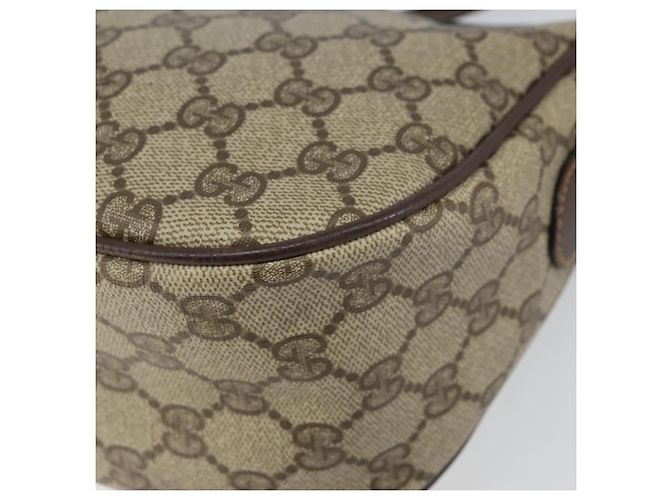 Borsa Sherry Line GG Supreme Web di GUCCI in PVC beige e oro 89 02 032 Auth 156159 D'oro - vista 15
