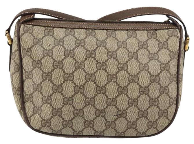 Borsa Sherry Line GG Supreme Web di GUCCI in PVC beige e oro 89 02 032 Auth 156159 D'oro - vista 2