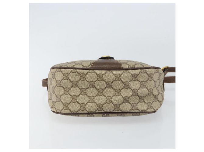 Borsa Sherry Line GG Supreme Web di GUCCI in PVC beige e oro 89 02 032 Auth 156159 D'oro - vista 5