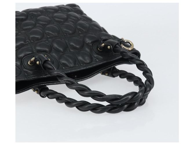 Borsa a mano in pelle nera Salvatore Ferragamo Auth 156381V Nero - vista 7