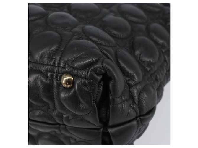 Borsa a mano in pelle nera Salvatore Ferragamo Auth 156381V Nero - vista 9