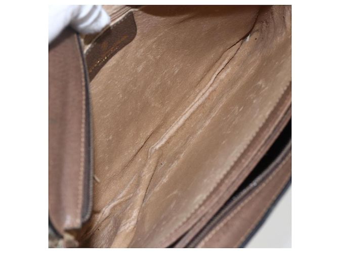 Borsa Gucci GG Supreme Web Sherry Line PVC Beige Oro 904 02 013 Auth ki6187 D'oro - vista 11