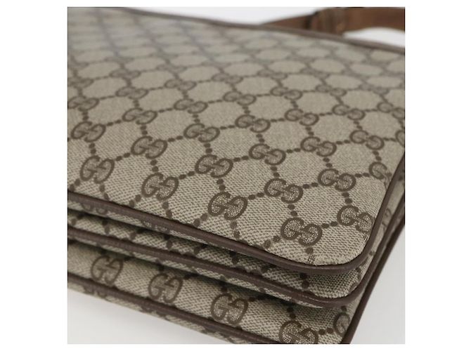 Borsa Gucci GG Supreme Web Sherry Line PVC Beige Oro 904 02 013 Auth ki6187 D'oro - vista 15