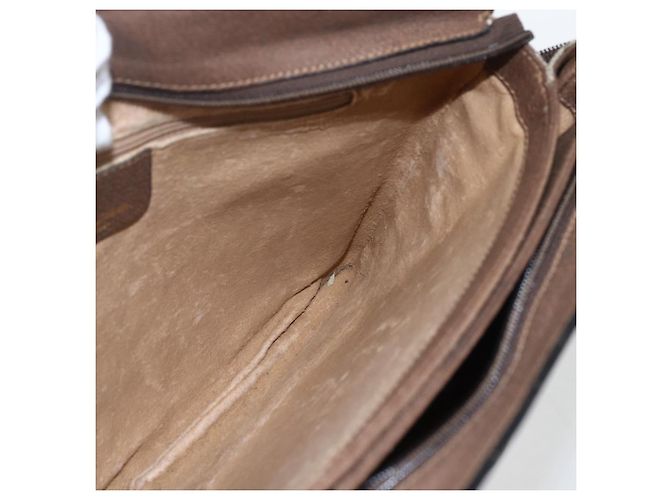 Borsa Gucci GG Supreme Web Sherry Line PVC Beige Oro 904 02 013 Auth ki6187 D'oro - vista 20