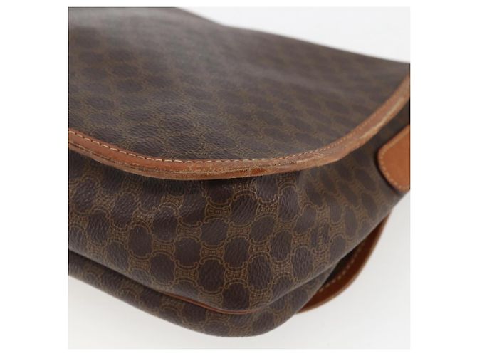 Céline Borsa a spalla in tela Macadam CELINE in pelle PVC marrone oro Auth 155935 D'oro - vista 15