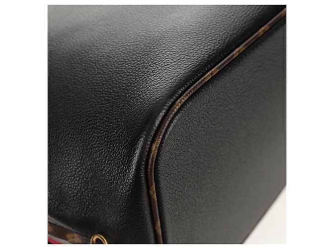 LOUIS VUITTON Borsa Tote Neverfull MM Monogram Teddy Nera M56960 LV Auth fm4970SM Nero Monogramma - vista 16