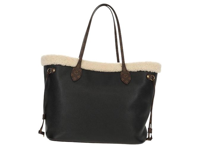 LOUIS VUITTON Borsa Tote Neverfull MM Monogram Teddy Nera M56960 LV Auth fm4970SM Nero Monogramma - vista 2