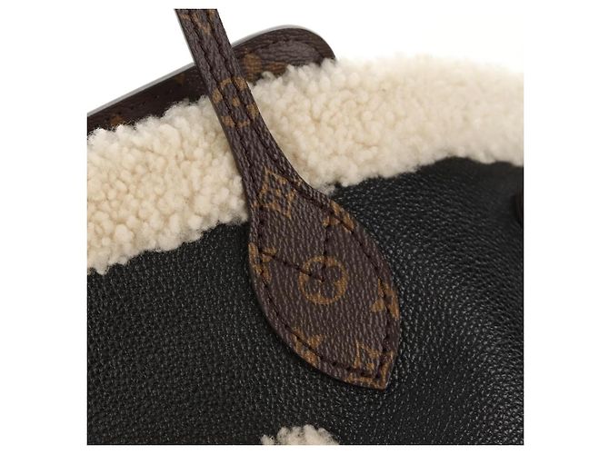 LOUIS VUITTON Borsa Tote Neverfull MM Monogram Teddy Nera M56960 LV Auth fm4970SM Nero Monogramma - vista 20