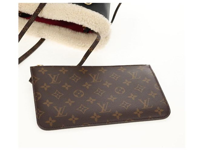 LOUIS VUITTON Borsa Tote Neverfull MM Monogram Teddy Nera M56960 LV Auth fm4970SM Nero Monogramma - vista 21
