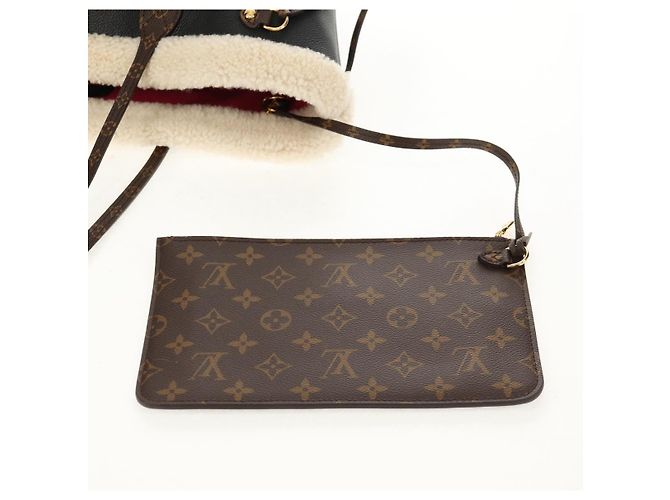 LOUIS VUITTON Borsa Tote Neverfull MM Monogram Teddy Nera M56960 LV Auth fm4970SM Nero Monogramma - vista 22