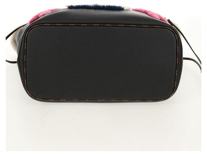 LOUIS VUITTON Borsa Tote Neverfull MM Monogram Teddy Nera M56960 LV Auth fm4970SM Nero Monogramma - vista 5