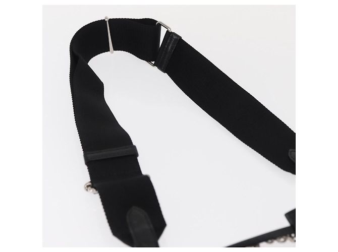 PRADA Re-Edition 2005 Borsa a Spalla Nylon 2in1 Nero Argento 1BH204 Auth 157130SAM - vista 15