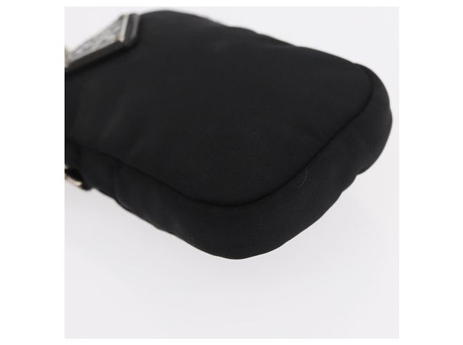 PRADA Re-Edition 2005 Borsa a Spalla Nylon 2in1 Nero Argento 1BH204 Auth 157130SAM - vista 30