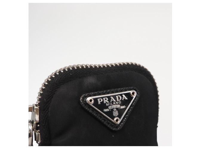 PRADA Re-Edition 2005 Borsa a Spalla Nylon 2in1 Nero Argento 1BH204 Auth 157130SAM - vista 31