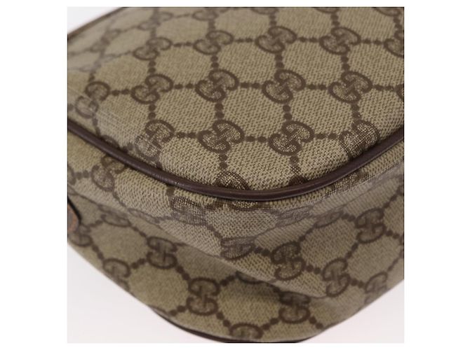 Borsa Gucci GG Supreme Web Sherry Line in PVC beige e oro 001 123 6177 Auth ka654 D'oro - vista 15
