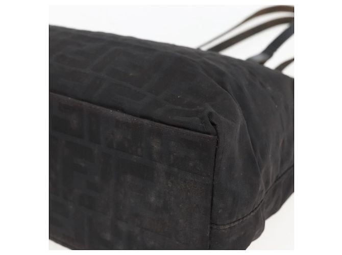 FENDI Zucca Canvas Handtasche Schwarz Auth ka757 - Ansicht 15