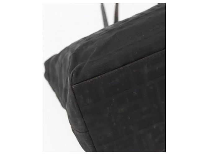 FENDI Zucca Canvas Handtasche Schwarz Auth ka757 - Ansicht 16