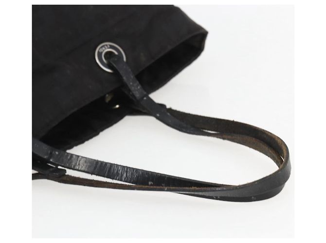 FENDI Zucca Canvas Handtasche Schwarz Auth ka757 - Ansicht 7