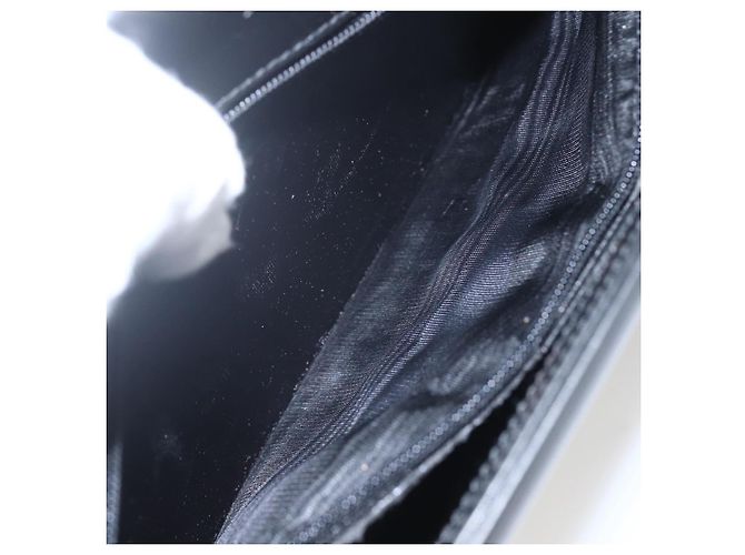 Borsa a Spalla in Pelle Nera e Argento GUCCI 001 3064 Auth 154471 Nero - vista 11
