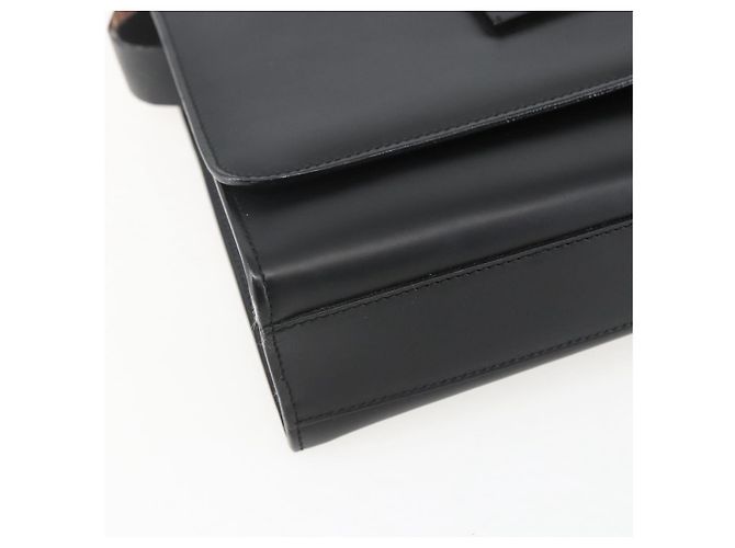 Borsa a Spalla in Pelle Nera e Argento GUCCI 001 3064 Auth 154471 Nero - vista 16
