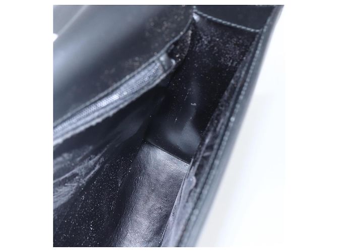 Borsa a Spalla in Pelle Nera e Argento GUCCI 001 3064 Auth 154471 Nero - vista 21