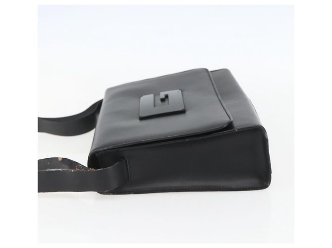 Borsa a Spalla in Pelle Nera e Argento GUCCI 001 3064 Auth 154471 Nero - vista 3
