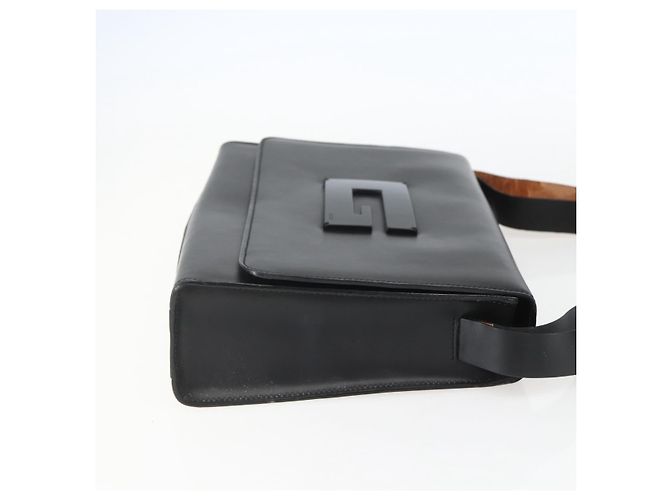 Borsa a Spalla in Pelle Nera e Argento GUCCI 001 3064 Auth 154471 Nero - vista 4