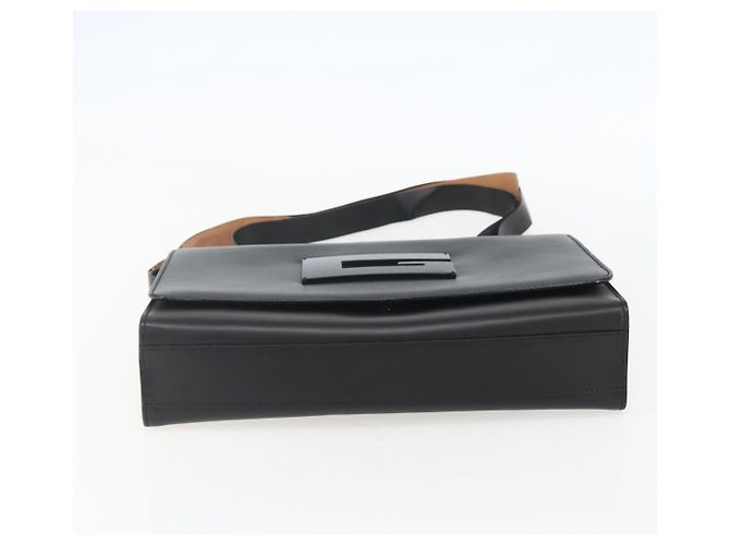 Borsa a Spalla in Pelle Nera e Argento GUCCI 001 3064 Auth 154471 Nero - vista 5