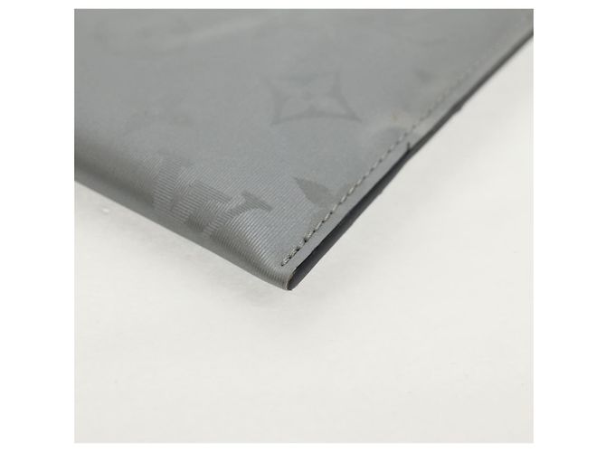 LOUIS VUITTON Pochette satellite Alpha Monogramma Argento M44178 LV Auth 156367M - vista 14