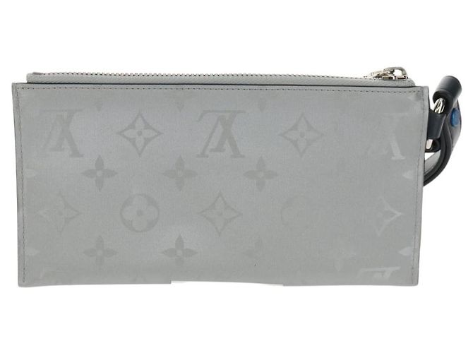 LOUIS VUITTON Pochette satellite Alpha Monogramma Argento M44178 LV Auth 156367M - vista 2
