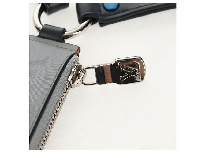 LOUIS VUITTON Pochette satellite Alpha Monogramma Argento M44178 LV Auth 156367M - vista 25