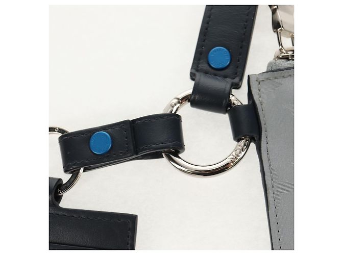 LOUIS VUITTON Pochette satellite Alpha Monogramma Argento M44178 LV Auth 156367M - vista 9