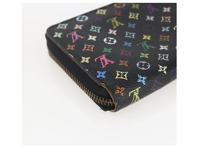LOUIS VUITTON Monogram Multicolor Zippy Wallet Wallet Black M60243 Auth 157617 - view 16