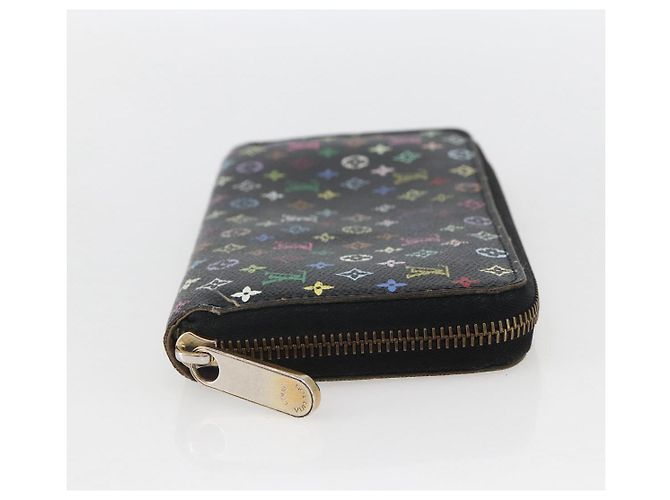 LOUIS VUITTON Monogram Multicolor Zippy Wallet Wallet Black M60243 Auth 157617 - view 3