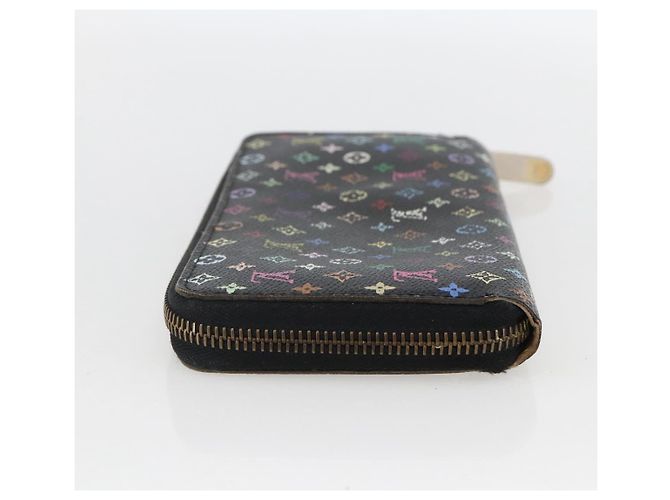 LOUIS VUITTON Monogram Multicolor Zippy Wallet Wallet Black M60243 Auth 157617 - view 4
