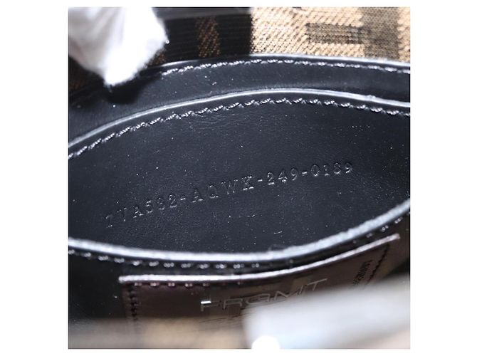 Zucca Borsa Peek A Boo 2way FENDI Pokmon Fragment Collaboration Marrone Auth 146549SM Nero Argento - vista 11