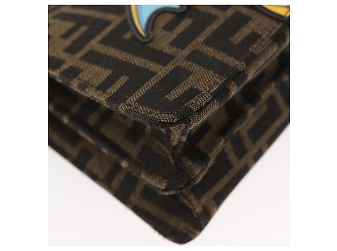 Zucca Borsa Peek A Boo 2way FENDI Pokmon Fragment Collaboration Marrone Auth 146549SM Nero Argento - vista 9