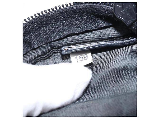 Borsa a Spalla PRADA Nylon Nero Argento Autentica 153649 - vista 12