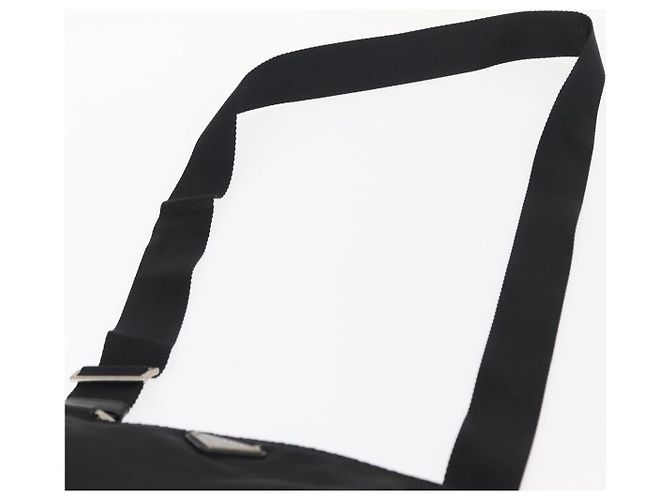 Borsa a Spalla PRADA Nylon Nero Argento Autentica 153649 - vista 14
