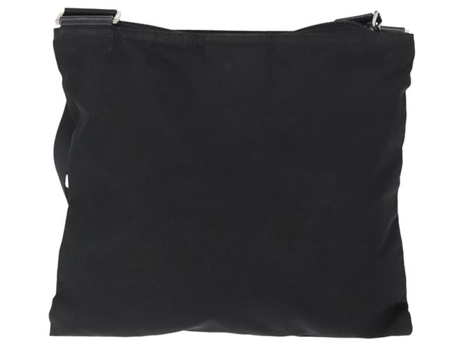 Borsa a Spalla PRADA Nylon Nero Argento Autentica 153649 - vista 2