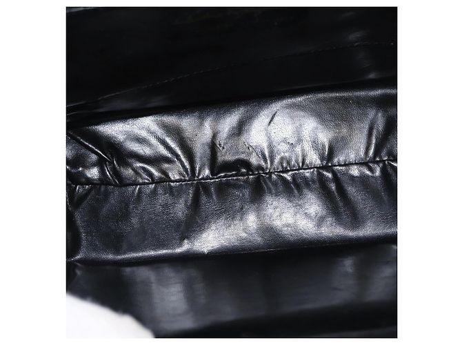 Salvatore Ferragamo Vala Hand Bag Suede 2way Black Gold Auth 156942 Golden - view 11