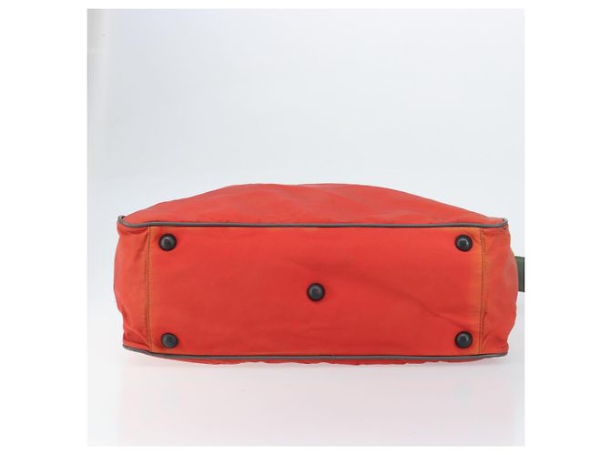 Prada Borsa Boston sportiva in nylon 2 in 1 rossa argento Auth 151448 Rosso - vista 11