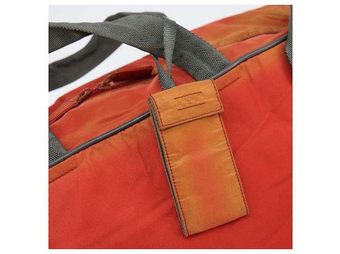 Prada Borsa Boston sportiva in nylon 2 in 1 rossa argento Auth 151448 Rosso - vista 16