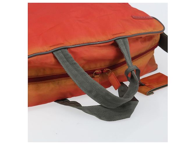 Prada Borsa Boston sportiva in nylon 2 in 1 rossa argento Auth 151448 Rosso - vista 7