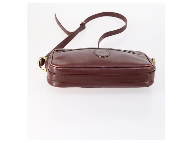 Cartier Borsa a Spalla Must Line in Pelle 4 Set Bordeaux Auth ki6207 Bordò - vista 12