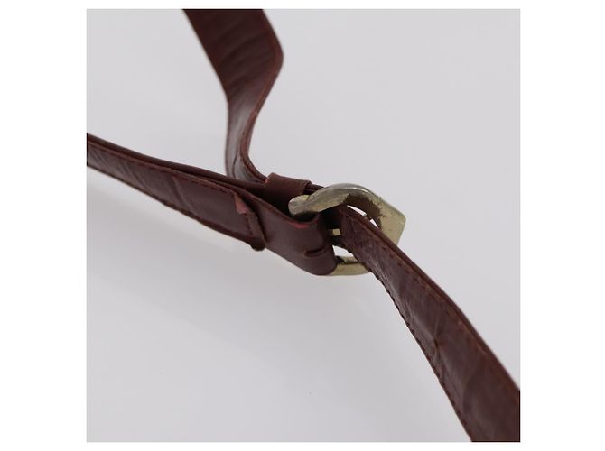 Cartier Borsa a Spalla Must Line in Pelle 4 Set Bordeaux Auth ki6207 Bordò - vista 17