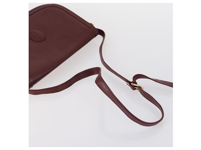 Cartier Borsa a Spalla Must Line in Pelle 4 Set Bordeaux Auth ki6207 Bordò - vista 22