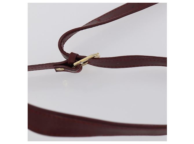 Cartier Borsa a Spalla Must Line in Pelle 4 Set Bordeaux Auth ki6207 Bordò - vista 23